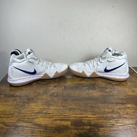 Nike Kyrie 4 Uncle Drew White Deep‎ Royal 943806-100 Shoes Men's Size 9 - Picture 6 of 11